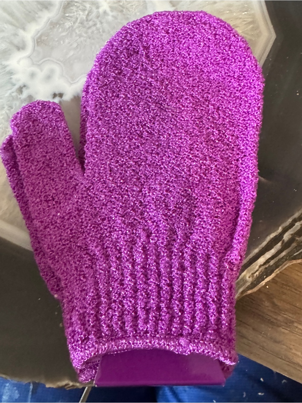 Exfoliating Purple Bath Mitt - Home Accents